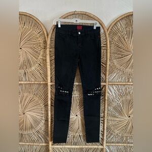 Tripp NYC Black Studded Skinny Jeans